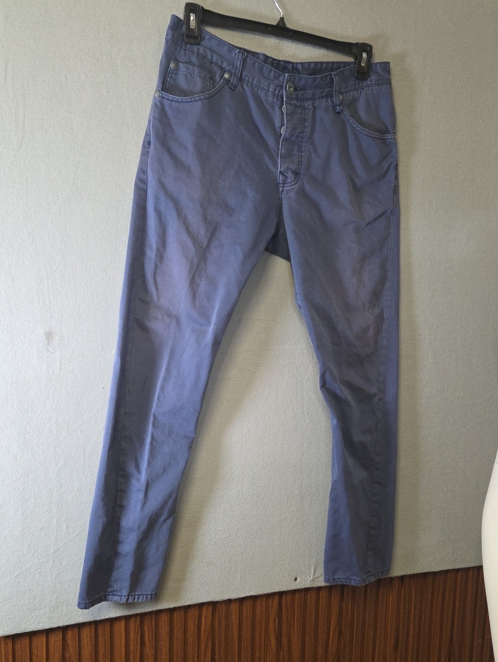 Men's MOD Chinos Pants Blue 33x30 In Size